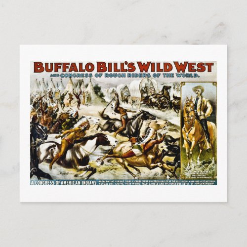Buffalo Bill Wild West 1899 Postcard
