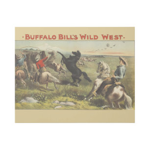 Buffalo Bill Wild West Cowboy Horse Poster