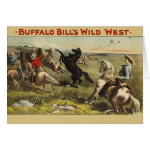 Buffalo Bill Wild West Cowboy Horse Poster