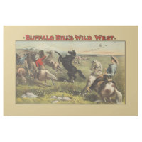 Buffalo Bill Wild West Cowboy Horse Poster