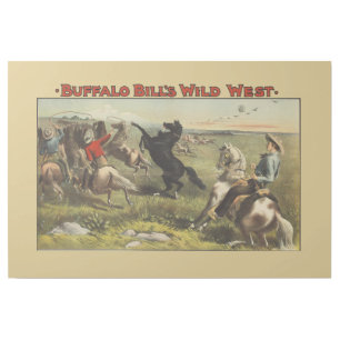 Buffalo Bill Wild West Cowboy Horse Poster