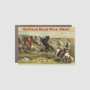 Buffalo Bill Wild West Cowboy Horse Poster Car Magnet