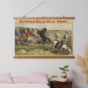 Buffalo Bill Wild West Cowboy Horse Poster Hanging Tapestry