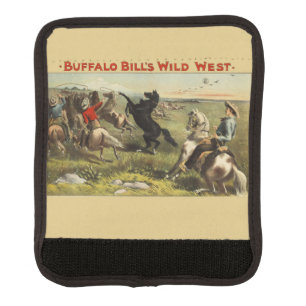 Buffalo Bill Wild West Cowboy Horse Poster Luggage Handle Wrap