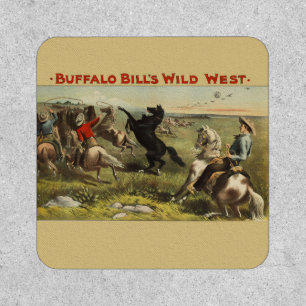 Buffalo Bill Wild West Cowboy Horse Poster Patch