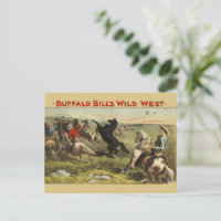 Buffalo Bill Wild West Cowboy Horse Poster
