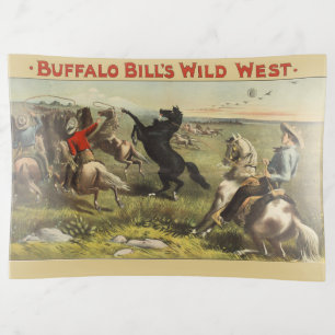 Buffalo Bill Wild West Cowboy Horse Poster Trinket Tray