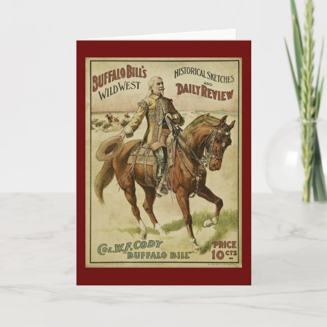 Buffalo Bill Wild West Daily Shows Card (Front)