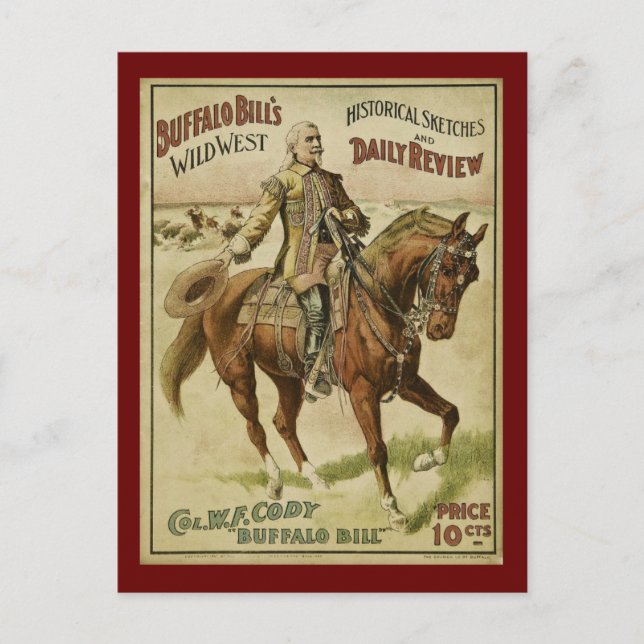 Buffalo Bill Wild West Daily Shows Postcard (Front)