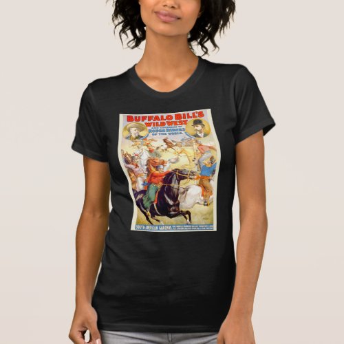 Buffalo Bill Wild West Show Poster Apparel Gifts T_Shirt