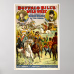 Buffalo Bill Wild West Vintage Poster at Zazzle