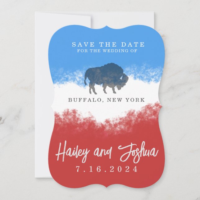 Buffalo Bills Save the Date Invitation (Front)