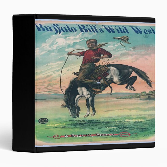 Buffalo Bills Wild West 1889 3 Ring Binder (Front/Spine)