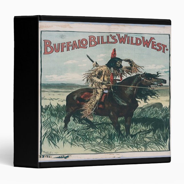 Buffalo Bills Wild West 1889 3 Ring Binder (Front/Spine)