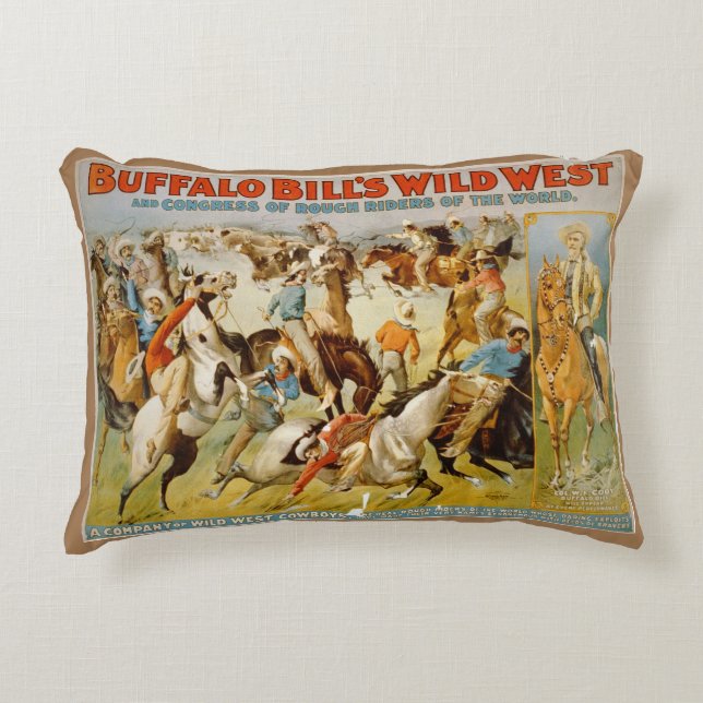Buffalo Bill's Wild West  Accent Pillow (Front)