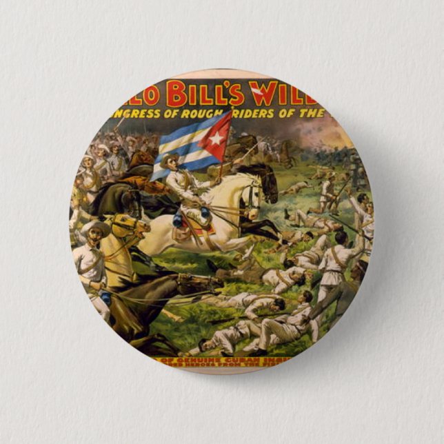 Buffalo Bill's Wild West Button (Front)