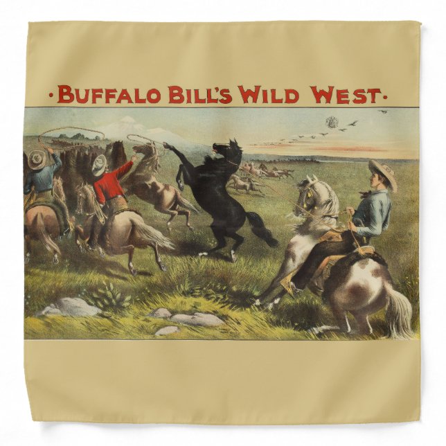 Buffalo Bill's Wild West Horses Bandana (Front)
