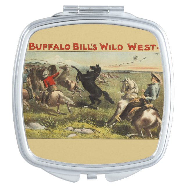 Buffalo Bill's Wild West Horses Compact Mirror (Front)