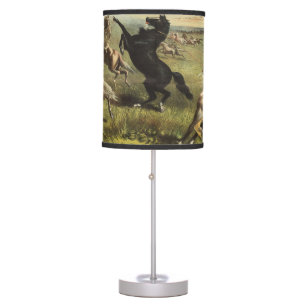 Buffalo Bill's Wild West Horses Table Lamp