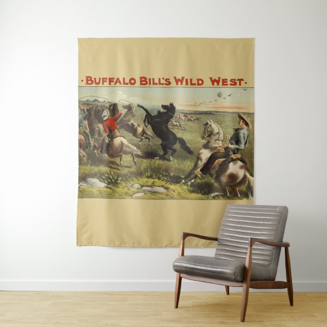 Buffalo Bill's Wild West Horses Tapestry (In Situ)