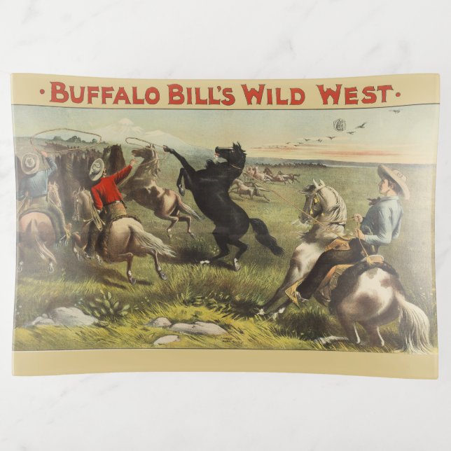 Buffalo Bill's Wild West Horses Trinket Tray (Front)