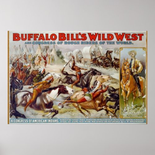 Buffalo Bills Wild West Poster