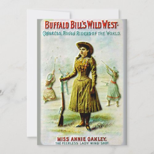 Buffalo Bills Wild West Poster Annie Oakley