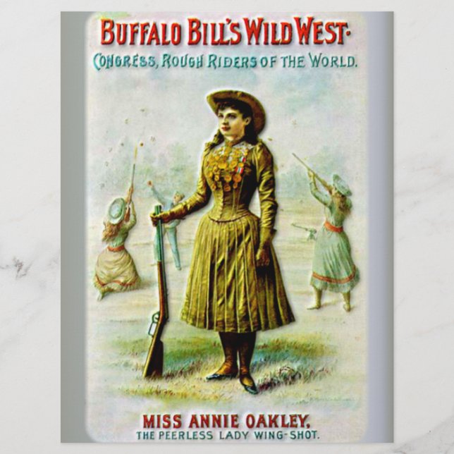 Buffalo Bill's Wild West Poster Annie Oakley Flyer (Front)