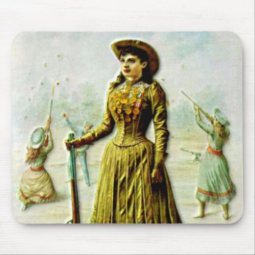 Buffalo Bills Wild West Poster Annie Oakley Mouse Pad