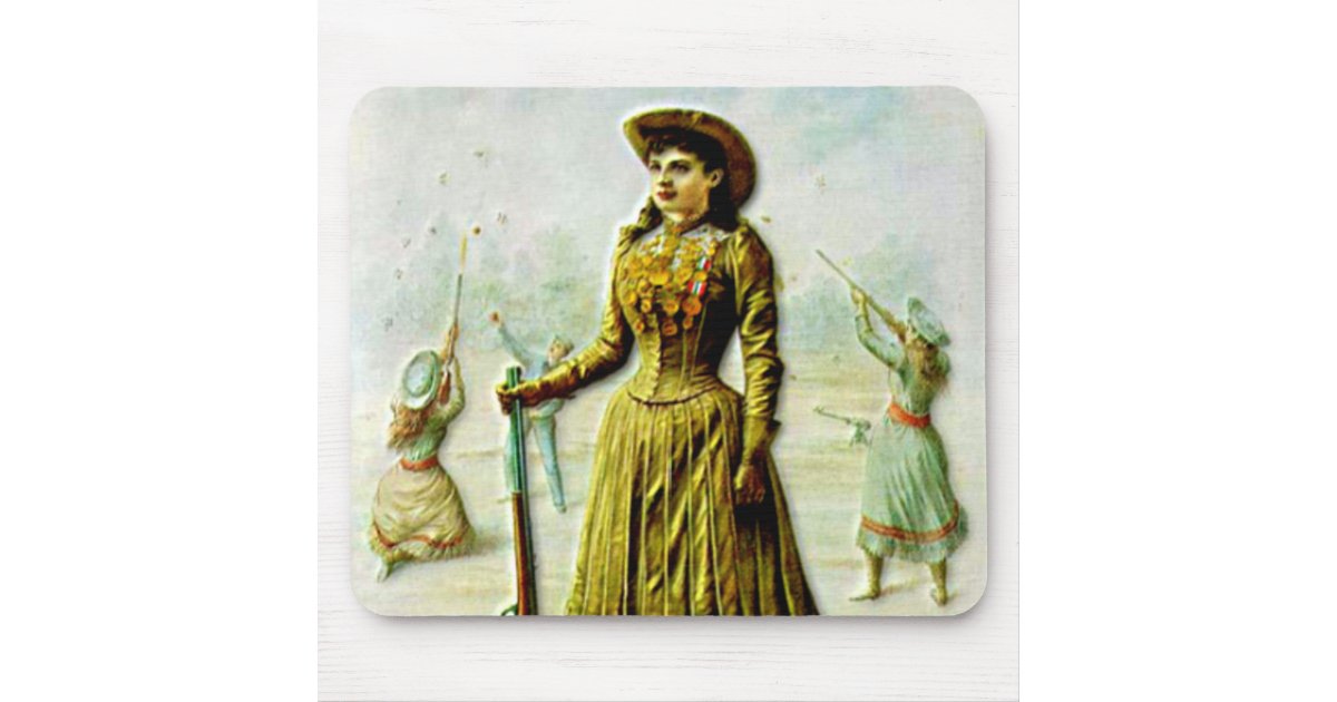 Buffalo Bill's Wild West Poster Annie Oakley Mouse Pad | Zazzle