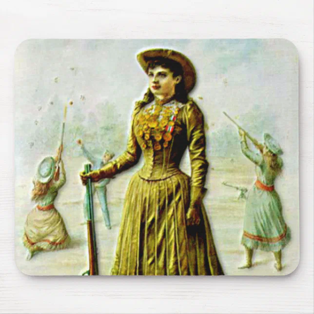 Buffalo Bill's Wild West Poster Annie Oakley Mouse Pad | Zazzle