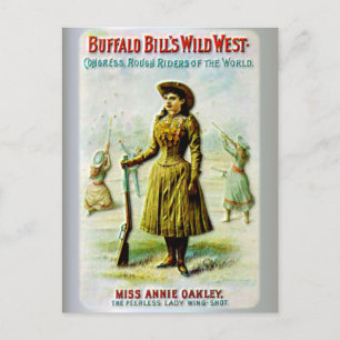 Buffalo Bill's Wild West Poster Annie Oakley Postcard