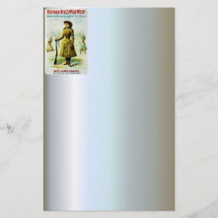 Buffalo Bill's Wild West Poster Annie Oakley Stationery