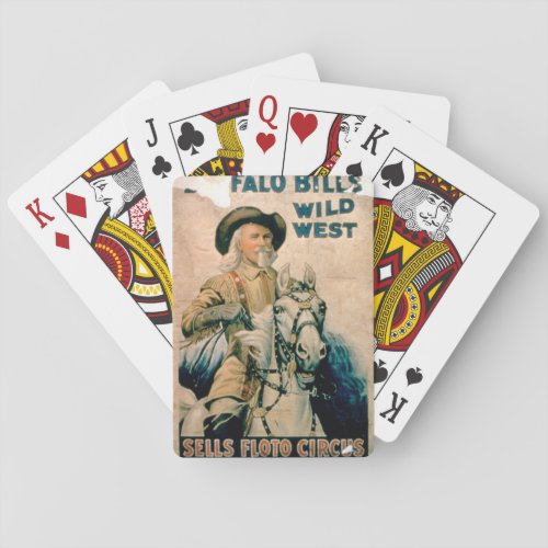Buffalo Bills Wild West Sells Floto Circus co Playing Cards