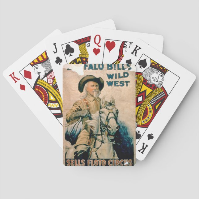 'Buffalo Bill's Wild West', Sells Floto Circus (co Poker Cards (Back)