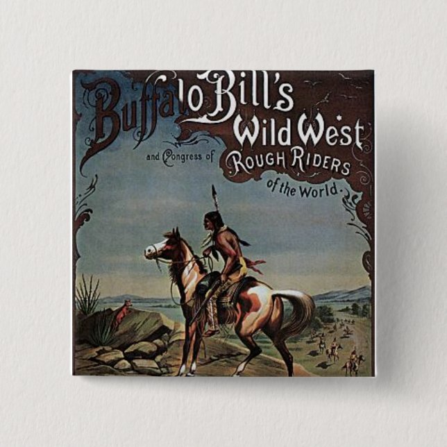 Buffalo Bills Wild West Show Button (Front)