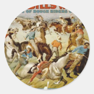 Buffalo Bill's Wild West Show Classic Round Sticker