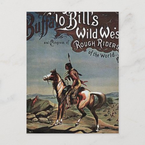 Buffalo Bills Wild West Show Postcard