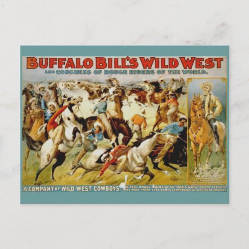 Buffalo Bills Wild West Show Postcard