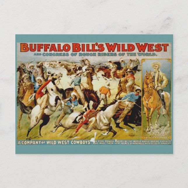 Buffalo Bill's Wild West Show Postcard (Front)