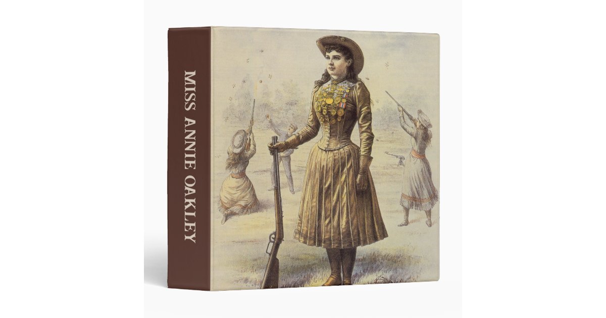 Buffalo Bill's Wild West Show with Annie Oakley 3 Ring Binder | Zazzle