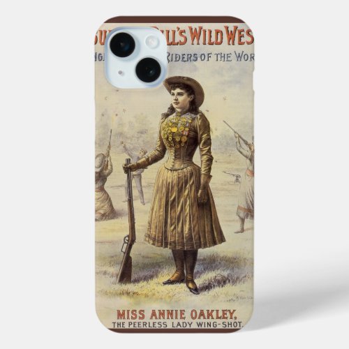 Buffalo Bills Wild West Show with Annie Oakley iPhone 15 Plus Case