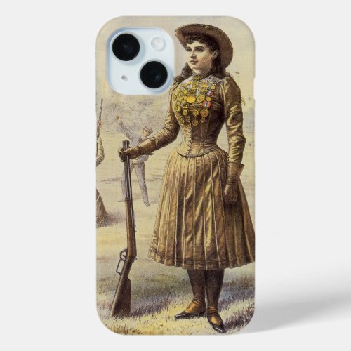 Buffalo Bills Wild West Show with Annie Oakley iPhone 15 Case