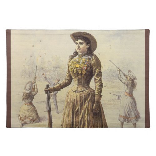 Buffalo Bills Wild West Show with Annie Oakley Cloth Placemat