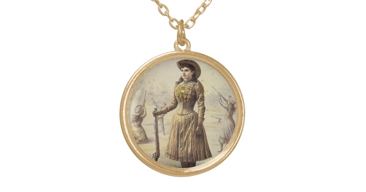 Buffalo Bill's Wild West Show with Annie Oakley Gold Plated Necklace ...