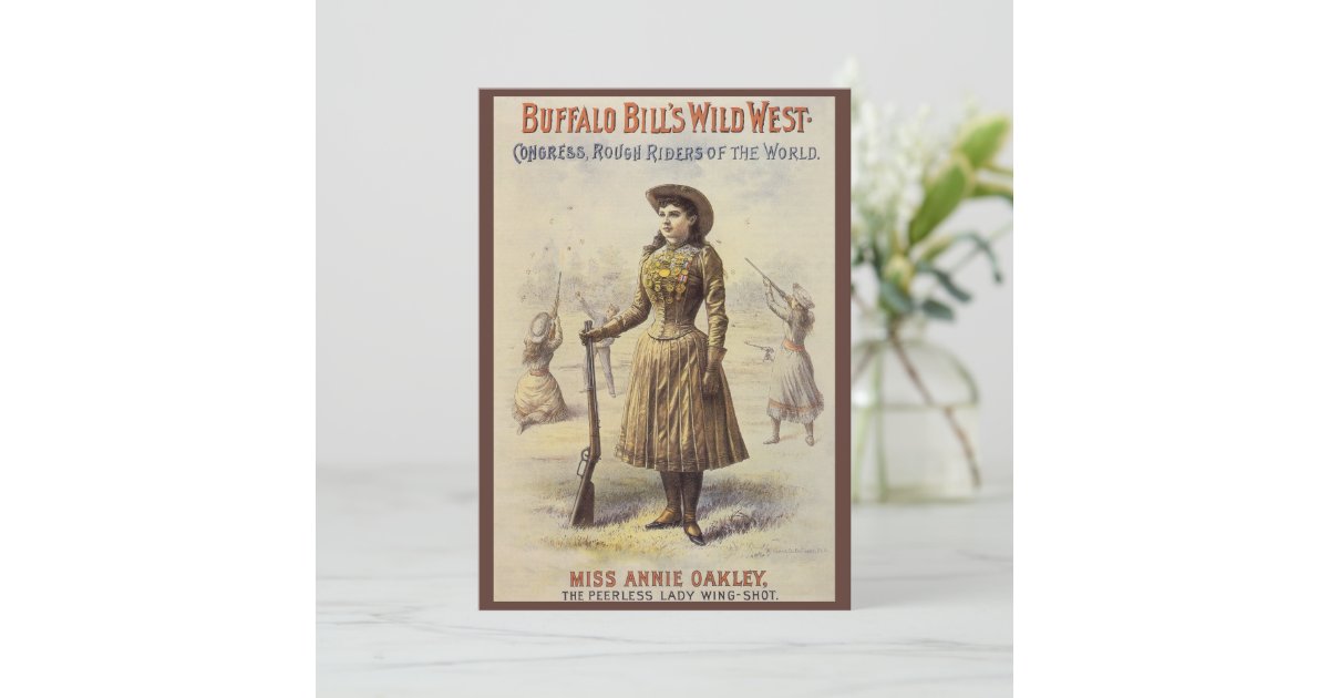 Buffalo Bill's Wild West Show with Annie Oakley Invitation | Zazzle
