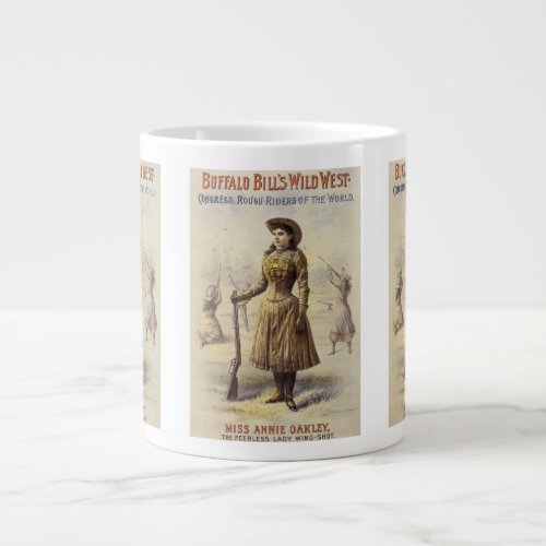 Buffalo Bills Wild West Show with Annie Oakley Large Coffee Mug