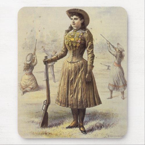 Buffalo Bills Wild West Show with Annie Oakley Mouse Pad