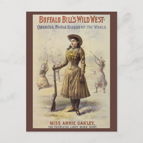 Buffalo Bills Wild West Show with Annie Oakley Postcard