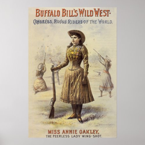 Buffalo Bills Wild West Show with Annie Oakley Poster